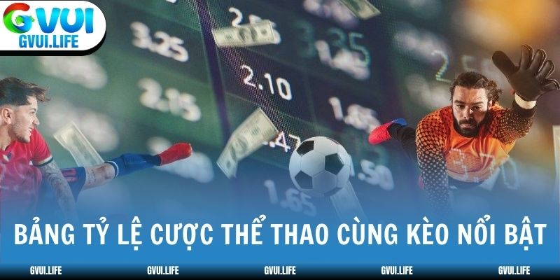 Bảng tỷ lệ cược thể thao cùng kèo nổi bật