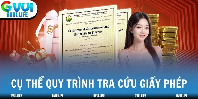 Cụ thể quy trình tra cứu giấy phép